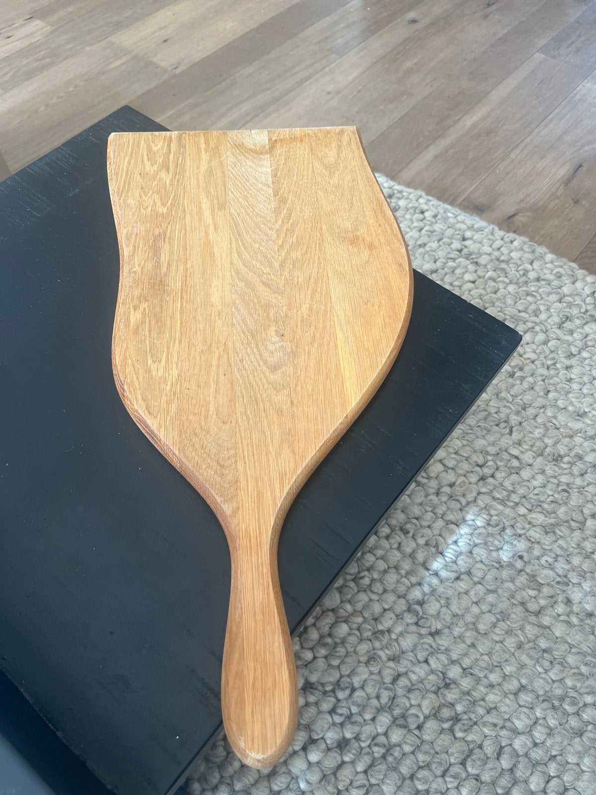 Echt houten borrelplank / serveerplank organische vorm, Gebruikt, Hout, Snij-/serveerplank, Ophalen of Verzenden