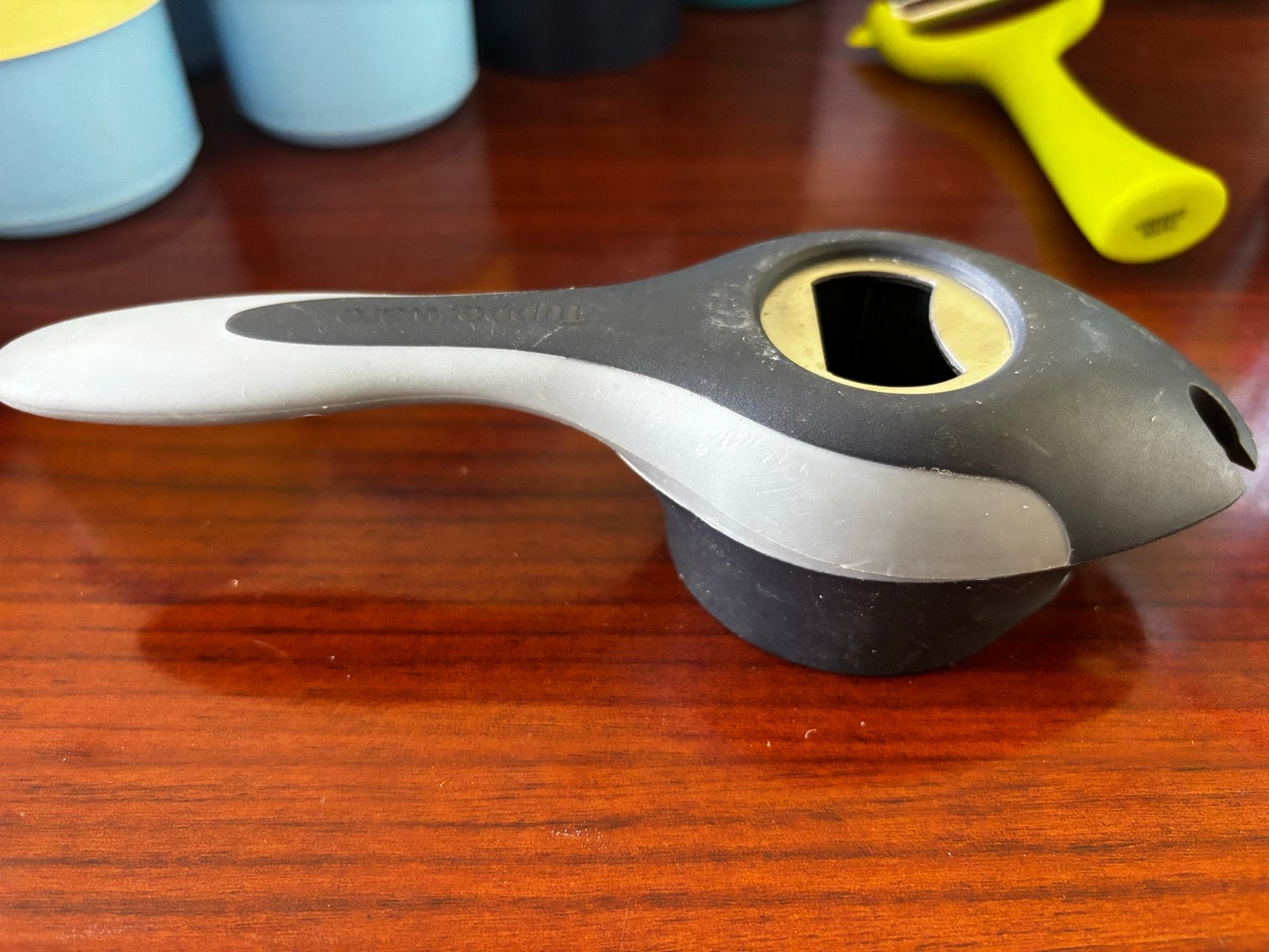 Tupperware flesopener en potopener, Ophalen of Verzenden, Gebruikt, Overige kleuren, Overige typen
