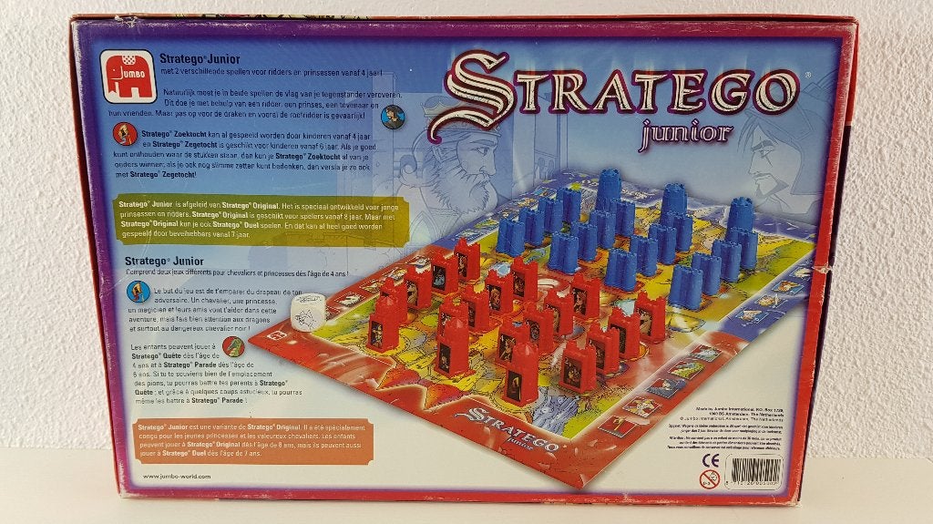 Junior Stratego, Jumbo nieuwe versie rode doos, compleet. 8C, Tweedehands verkoop, Tweedehands verkoop, Gebruikt, Ophalen of Verzenden