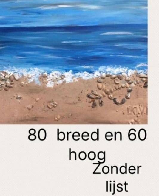 schilderij 80 bij 60, 50 tot 75 cm, Ophalen of Verzenden, Zo goed als nieuw, Schilderij