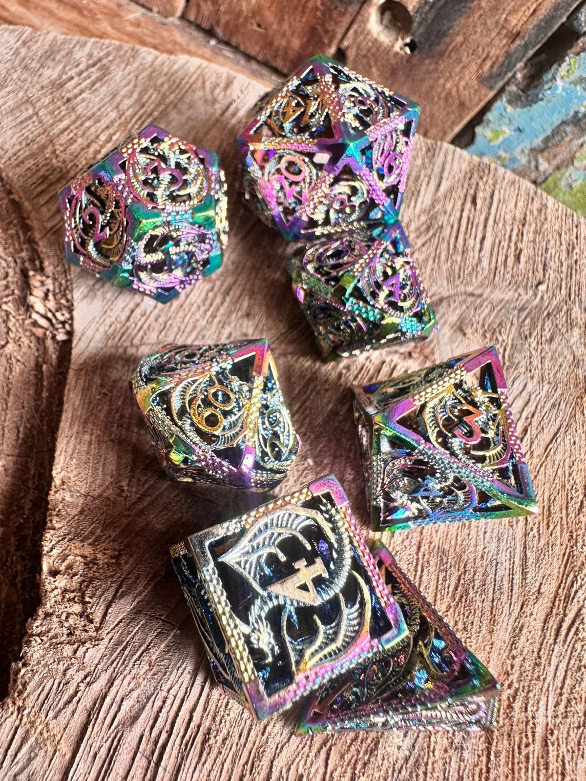 DND dice / Dragons / metal gear / Heavy duty / RPG / nieuw, Ophalen of Verzenden, Nieuw