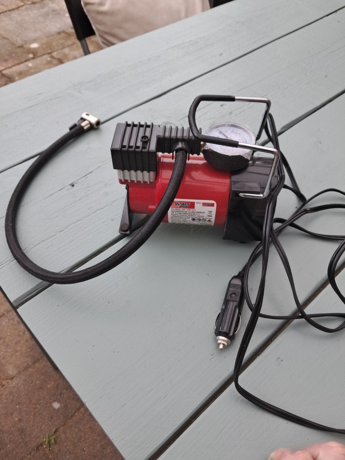 Ultimate Speed Mini Compressor 12V - Auto Luchtpomp, Ophalen of Verzenden, Gebruikt, Universele onderdelen