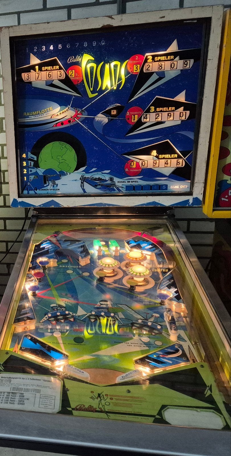 perfect werkende Bally Cosmos (1969), Ophalen, Gebruikt, Mechanisch, Bally