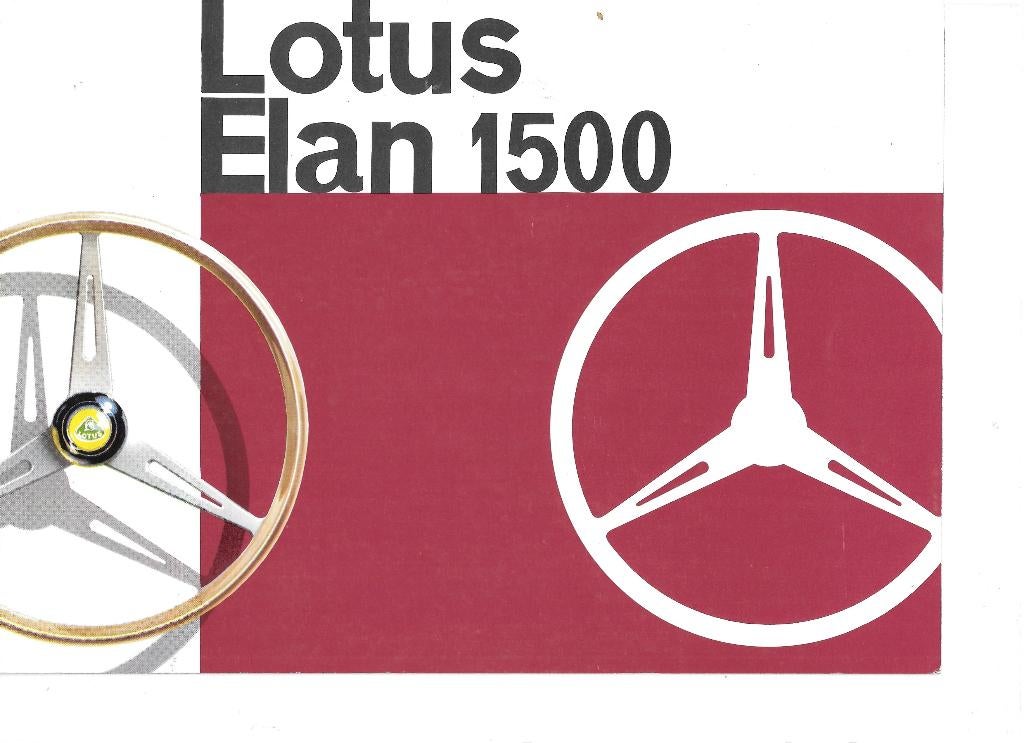 LOTUS ELAN 1500,  1964, Ophalen of Verzenden, Zo goed als nieuw, Overige merken