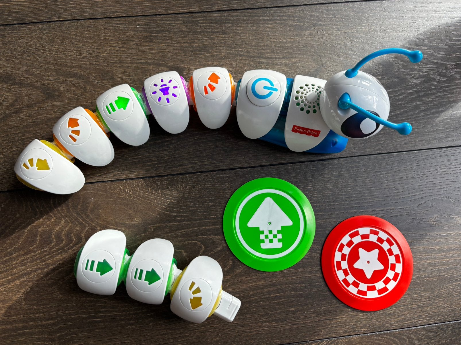 Fisher Price CO-de-rups, codeer rups met licht en geluid, Ophalen, Zo goed als nieuw, Speelset