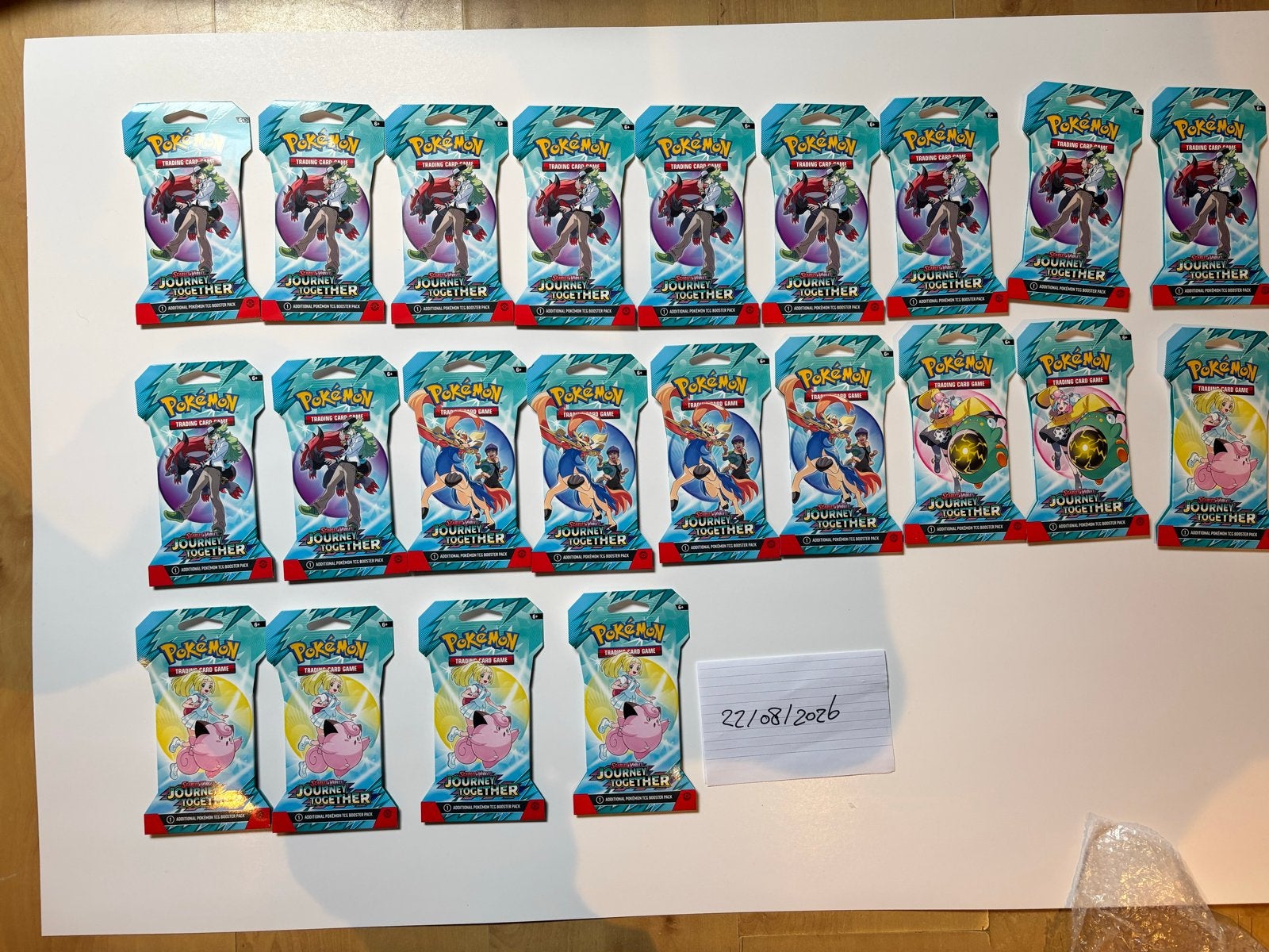 Journeys Together sleeved booster packs 22 stuk, Ophalen of Verzenden, Nieuw, Booster
