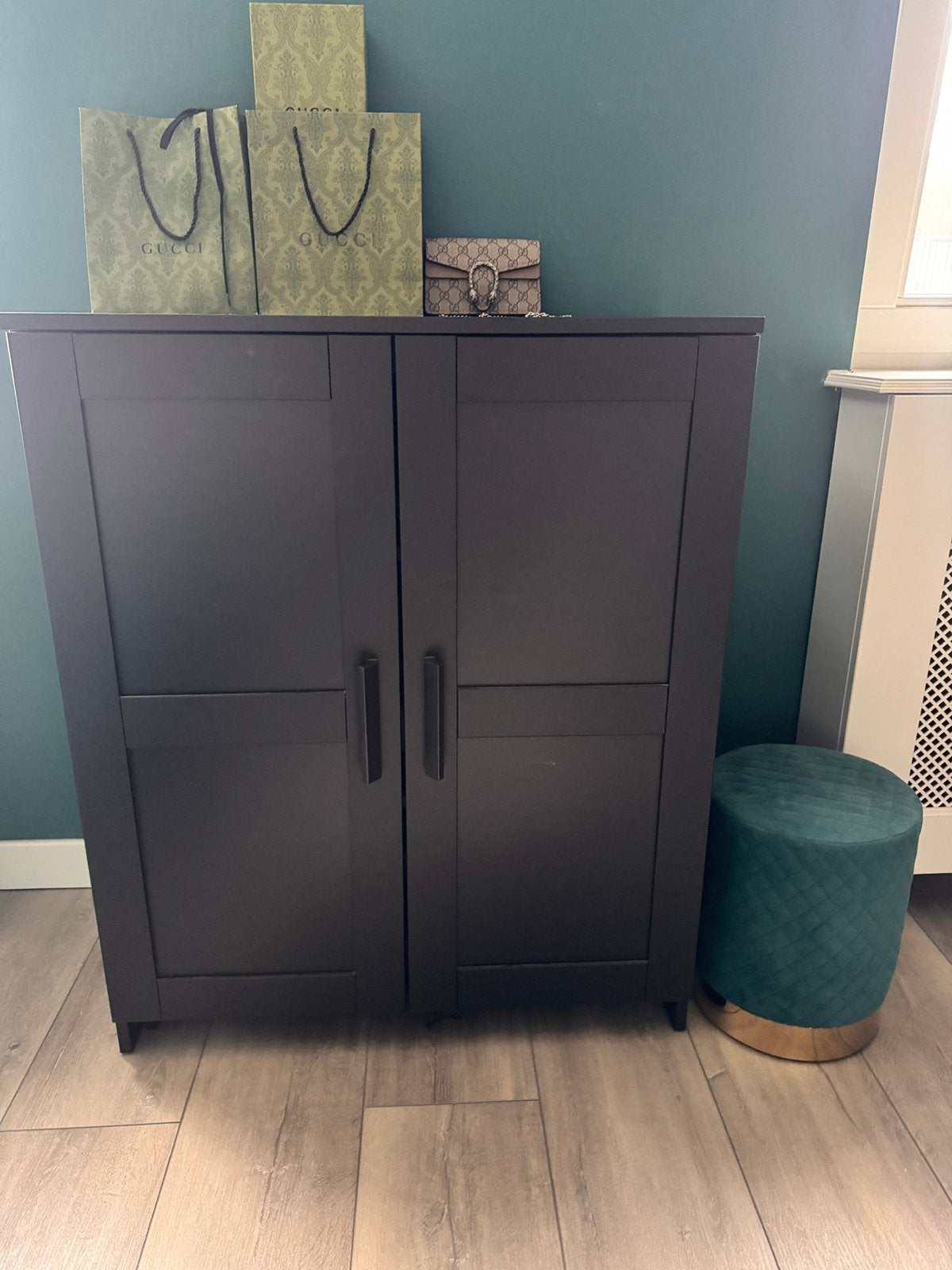 Ikea kast brimes zwart, Zo goed als nieuw, Minder dan 100 cm, 25 tot 50 cm, 50 tot 100 cm