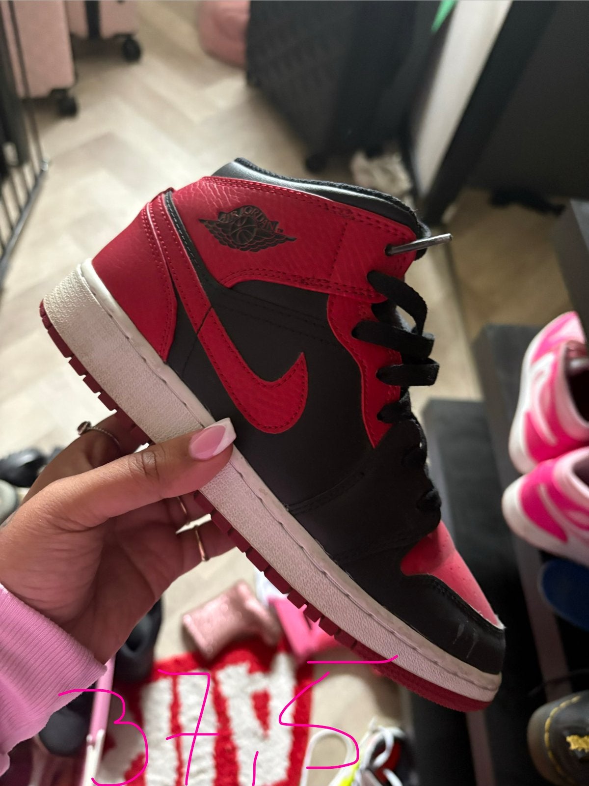 Jordan 1 banned maar 37,5, Ophalen of Verzenden, Zo goed als nieuw