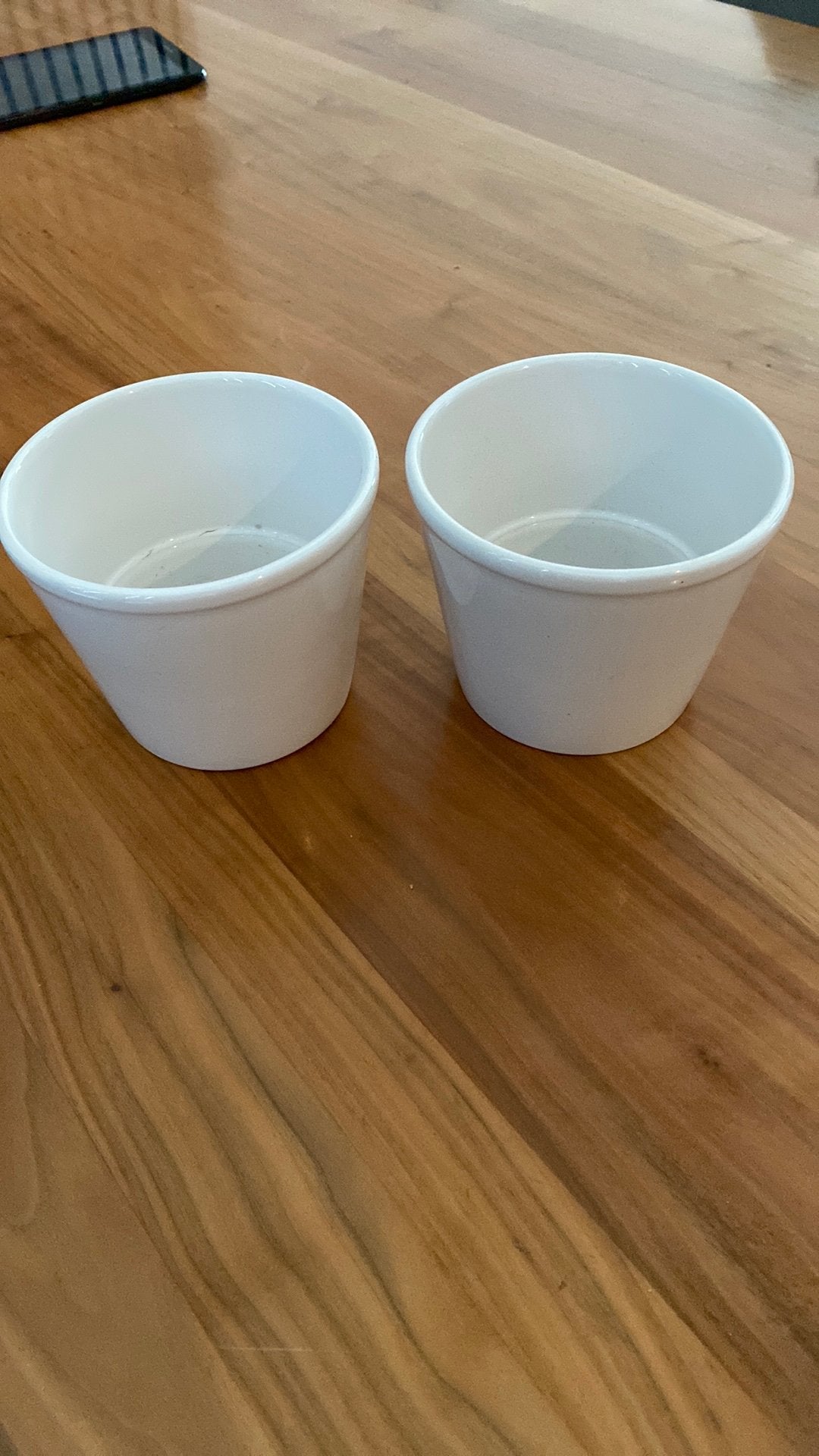 Gratis witte bloempotjes, Ophalen, Steen, Rond, Zo goed als nieuw