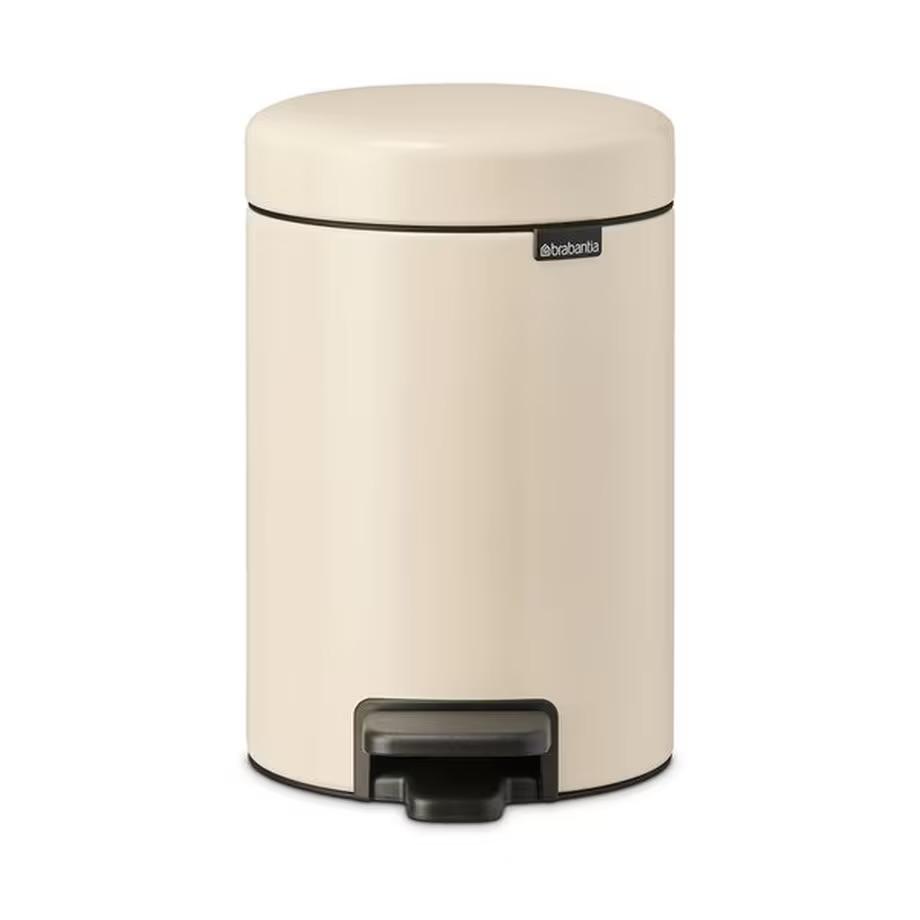 Brabantia Pedaalemmer - 3 liter - Crème, Met pedaal, Nieuw, Ophalen of Verzenden, Minder dan 10 liter