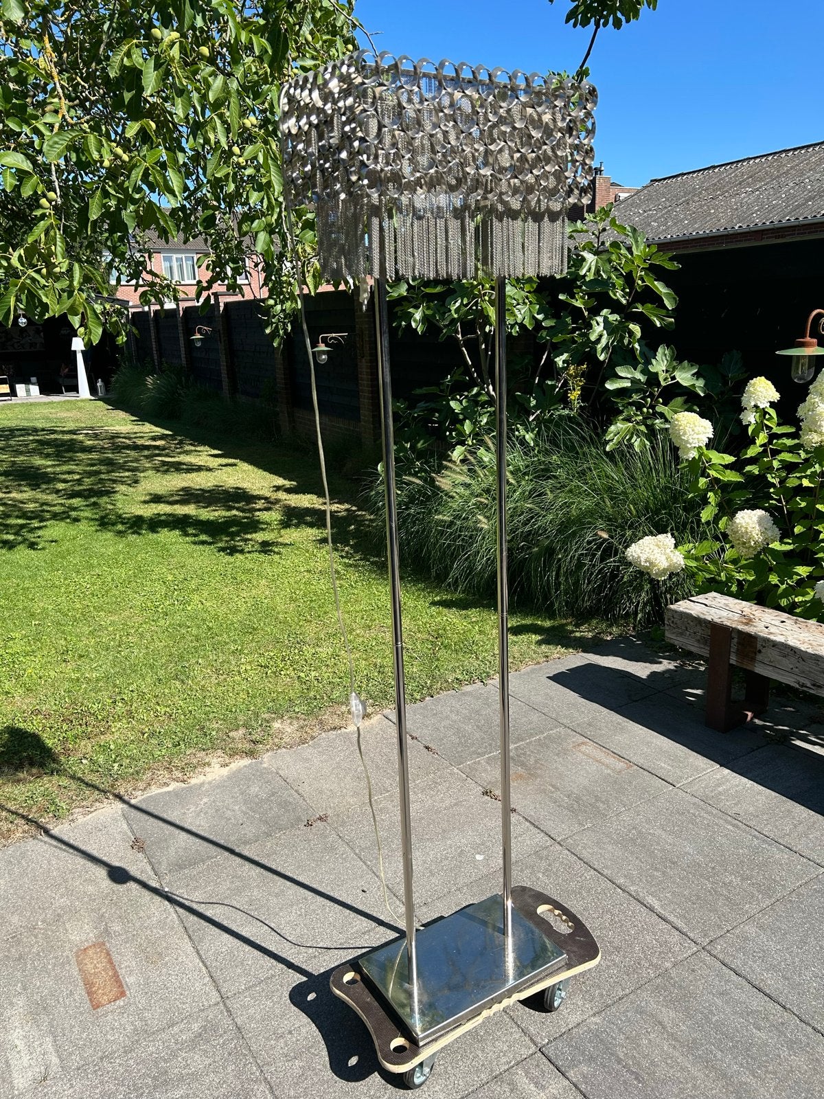 Design staande lamp 175 cm hoog, Ophalen of Verzenden, Gebruikt, Metaal, 150 tot 200 cm