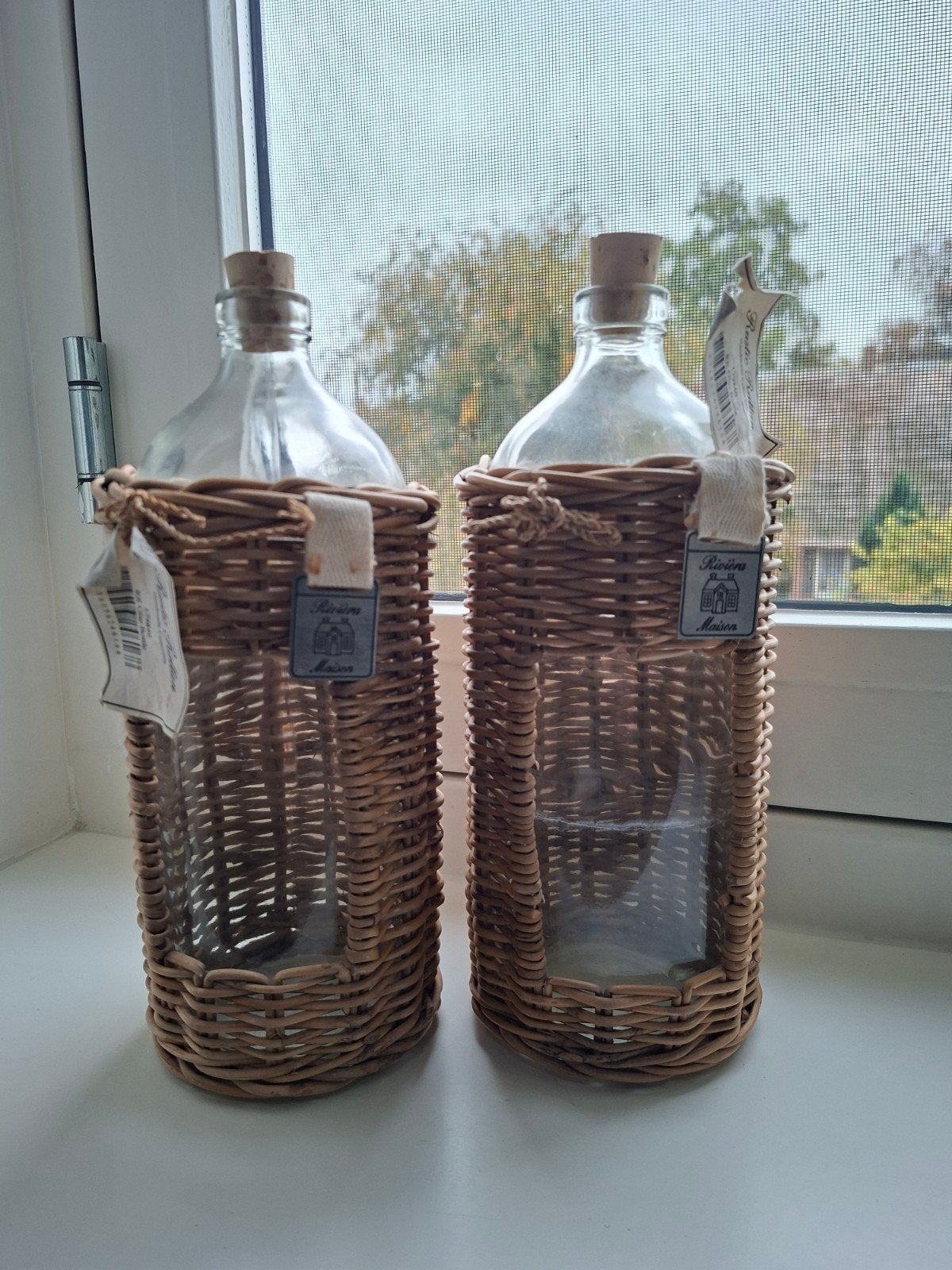 Riviera Maison Rustic Rattan Olieflessen (2 stuks), Ophalen of Verzenden