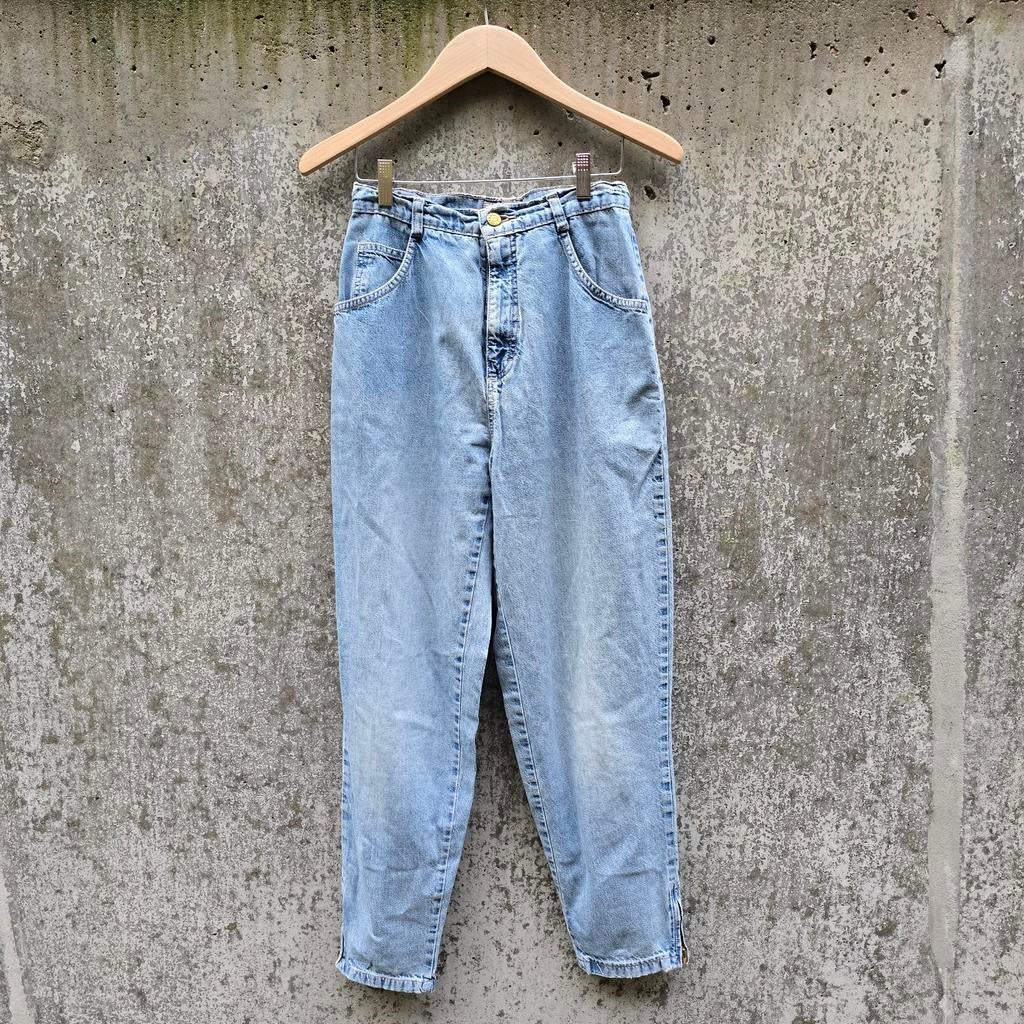 Licht blauwe Fitt Miss Etam broek maat 36, Blauw, Ophalen of Verzenden, W28 - W29 (confectie 36), Miss Etam