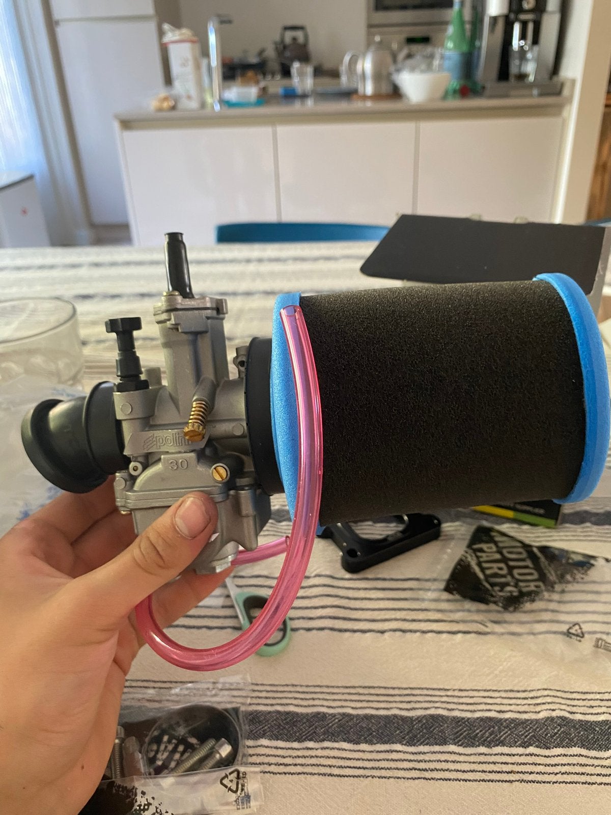Inlaatset 30mm Polini PWK am6/derbi, Ophalen of Verzenden, Zo goed als nieuw, Carburateur