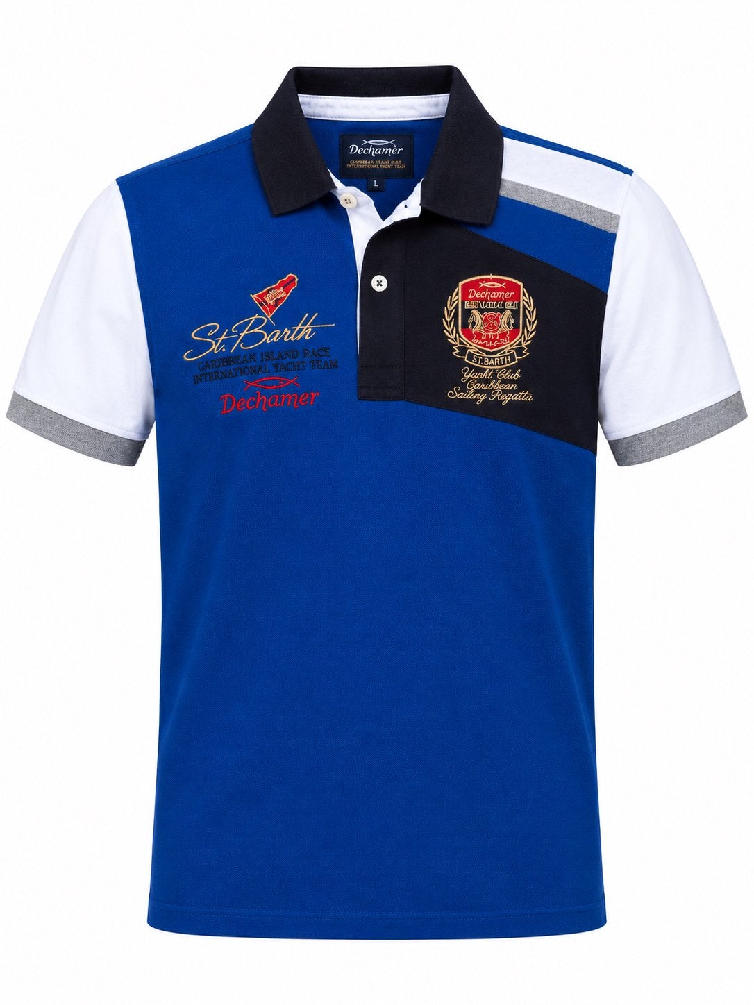 Dechamer St. Barth heren poloshirt - nieuw, Ophalen of Verzenden, Nieuw, Overige maten, Blauw