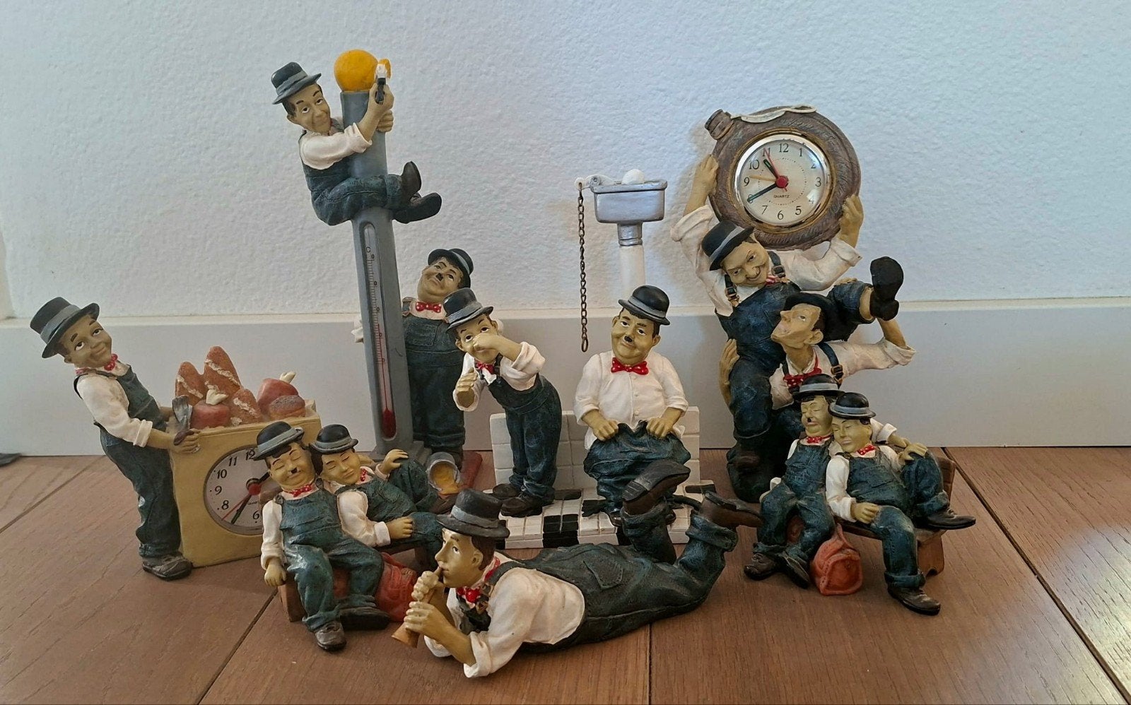 Laurel en Hardy beeldjes, Ophalen of Verzenden, Zo goed als nieuw