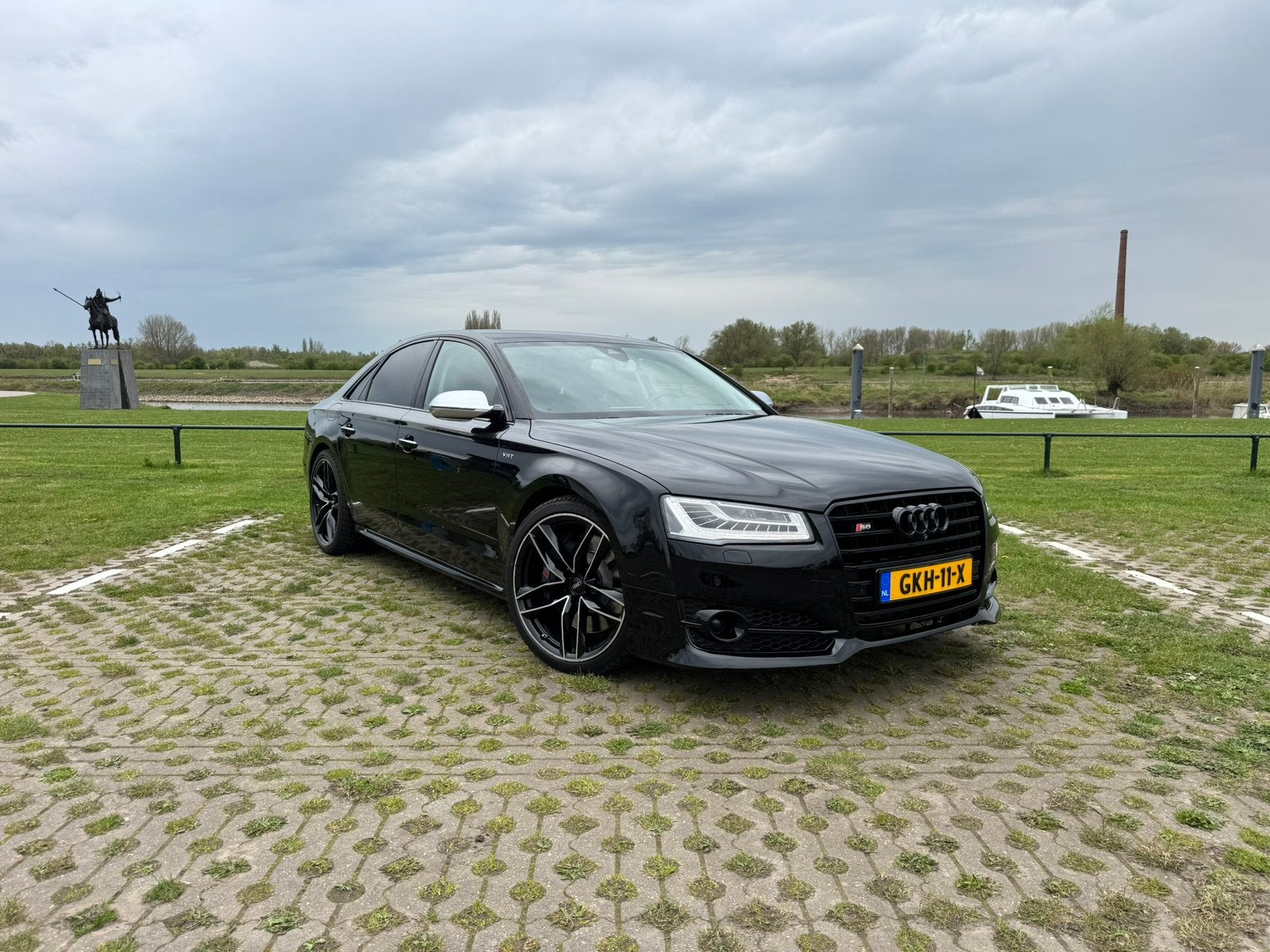 Audi S8 4.0 Tfsi 520pk Quattro 2016 Zwart, Auto's, Audi, Automaat, 11 km/l, Bedrijf, Vierwielaandrijving