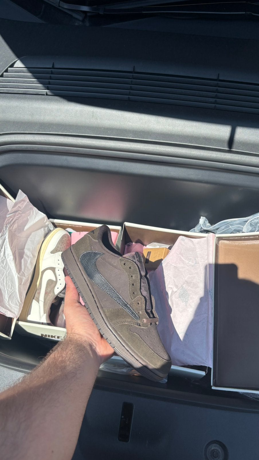 Jordan 1 Travis Scott | Velvet Brown Maat 41 |, Bruin, Nieuw, Ophalen of Verzenden, Sneakers of Gympen