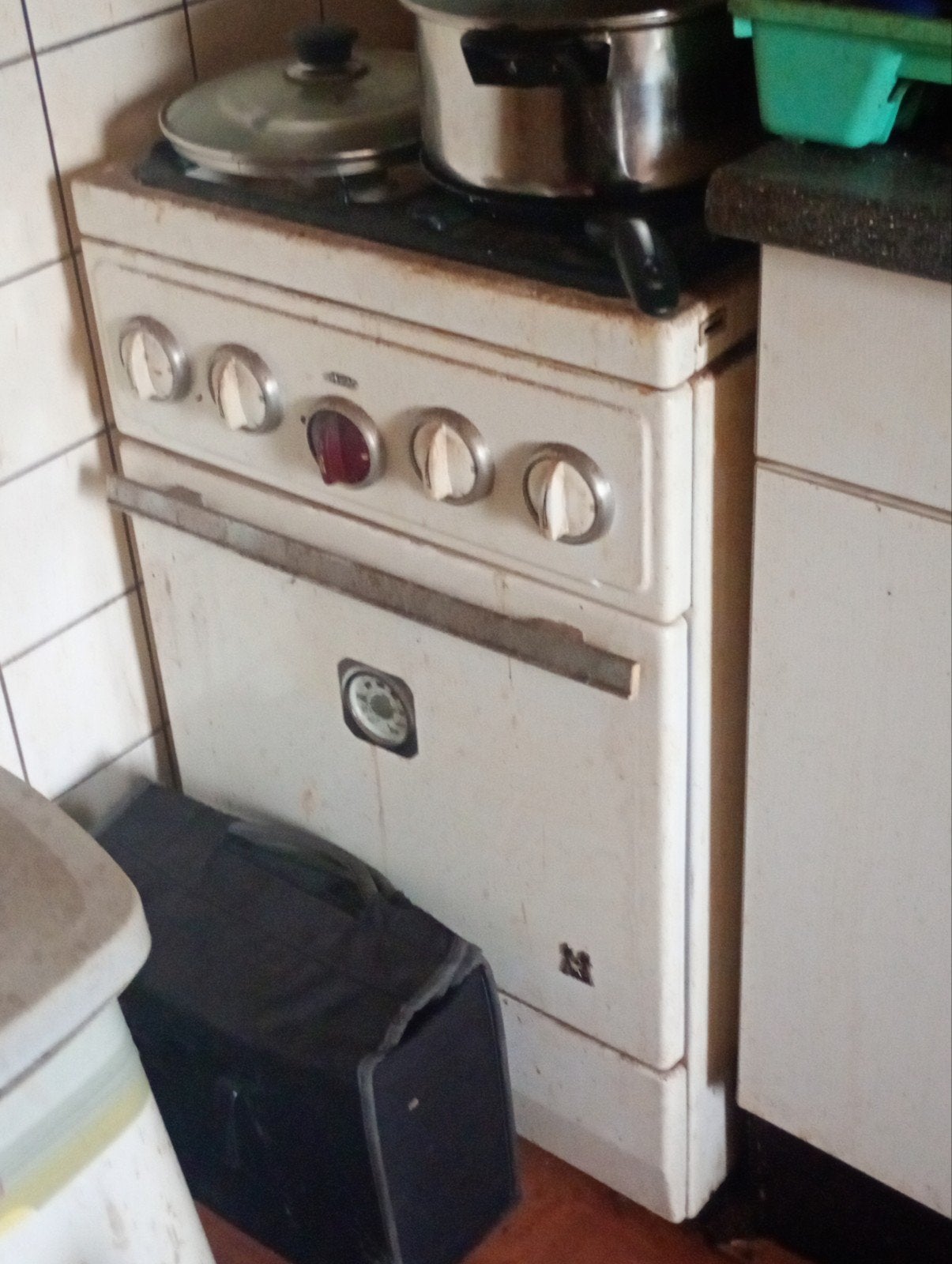 Gebruikt gasfornuis met oven, Ophalen, Gebruikt, 4 kookzones, Gas