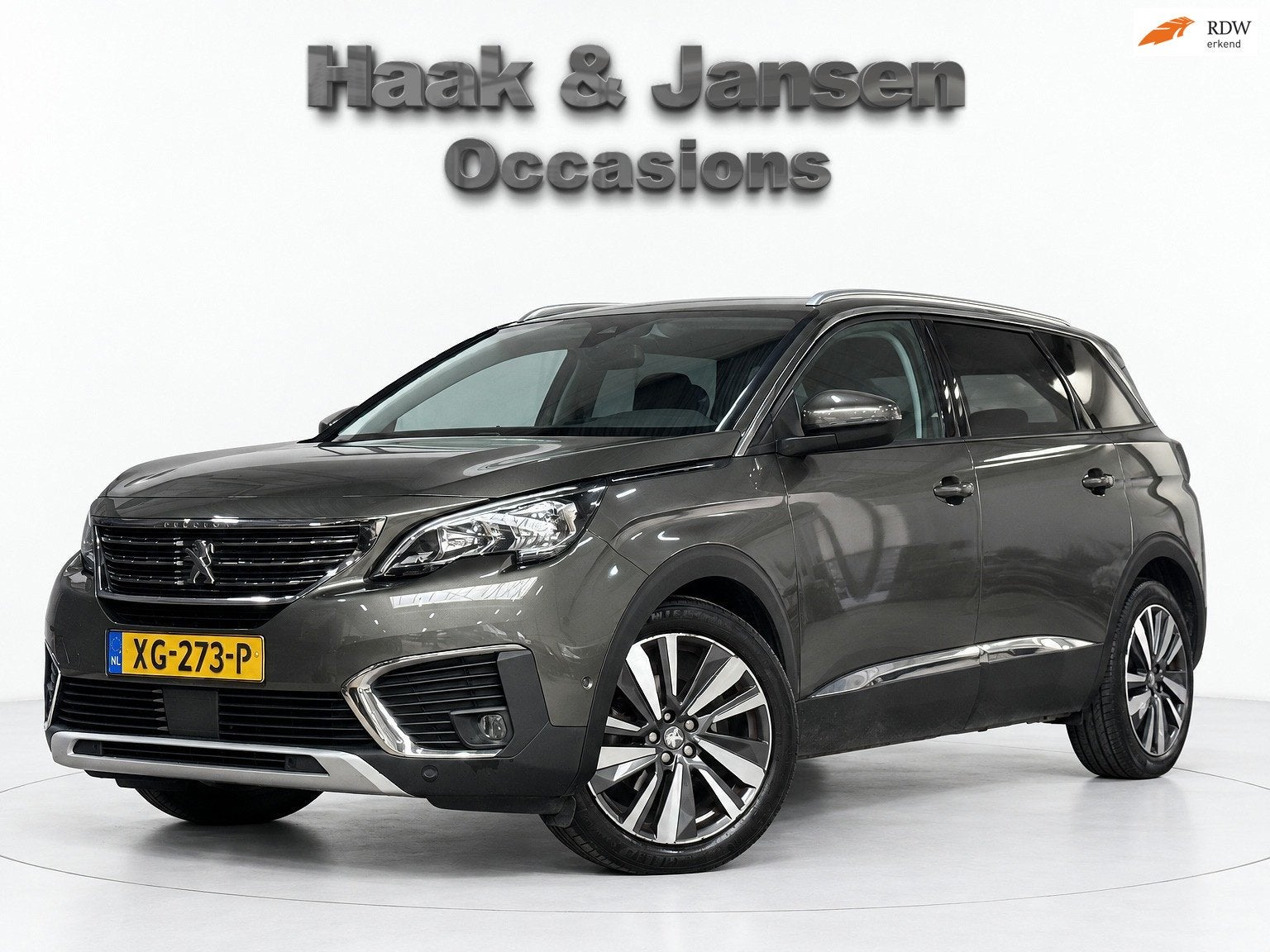 Peugeot 5008 1.6 PureTech Allure Aapative Cruise Trekhaak, Auto's, Stof, Gebruikt, 4 cilinders, 7 stoelen