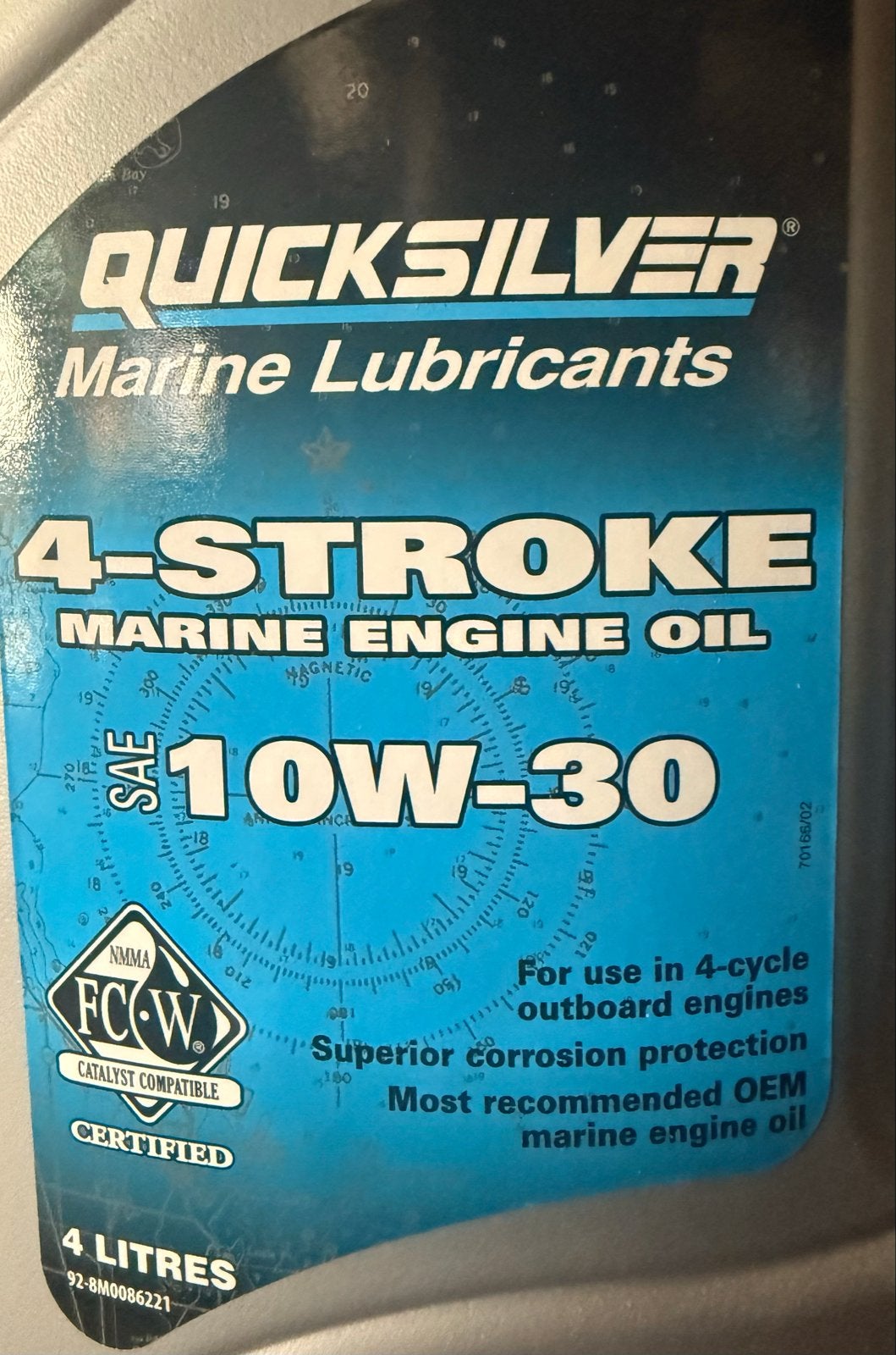 Quicksilver 4-takt 10W-30 4L, Watersport en Boten, Ophalen of Verzenden, Nieuw, Motor en Techniek