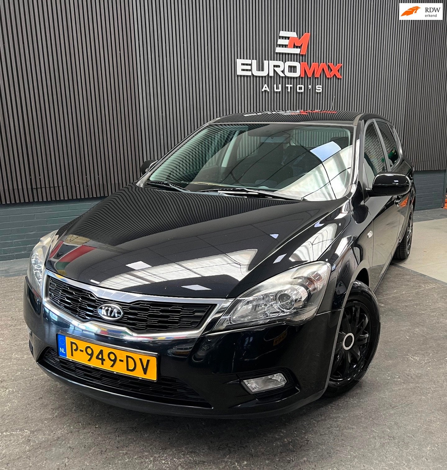 Kia Cee'd 1.4 CVVT X-pect 1e eigenaar- Airco - NAV - Stoelve, Euro 5, Stof, Gebruikt, Zwart