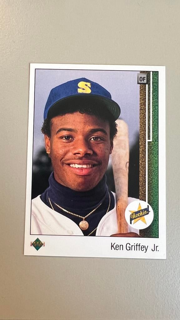 1989 Upper Deck Ken Griffey Jr. Rookie RC #1, Verzamelen, Ophalen of Verzenden, Zo goed als nieuw, Buitenlandse clubs, Poster, Plaatje of Sticker