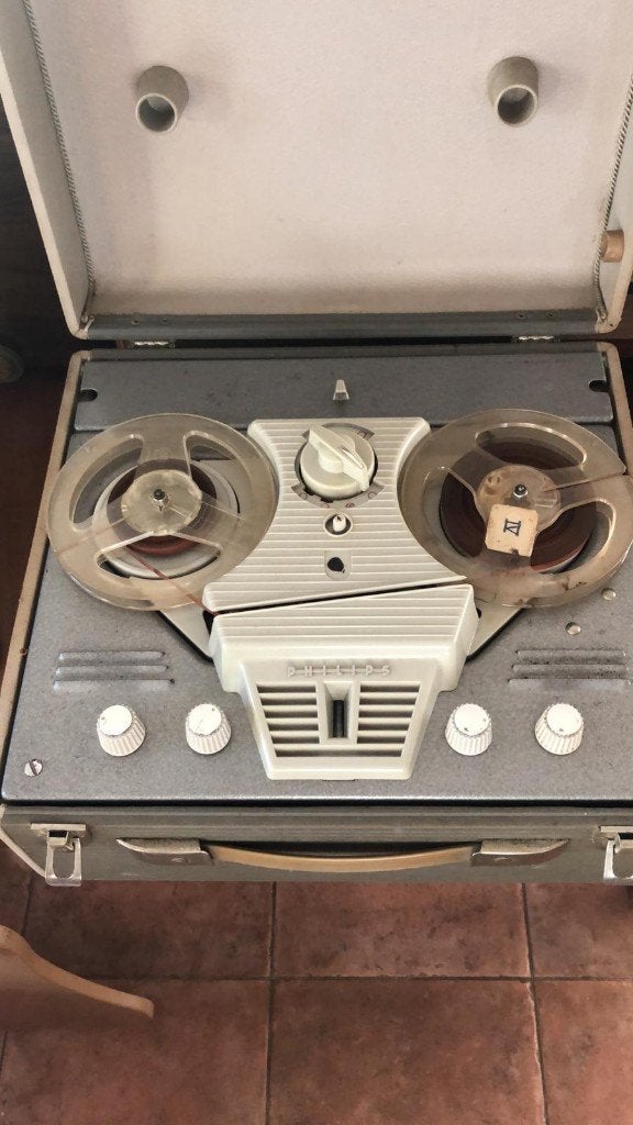 philips  EL3527 en Aristona buizen bandrecorder SA 6137A/00, Ophalen of Verzenden, Bandrecorder, Met banden