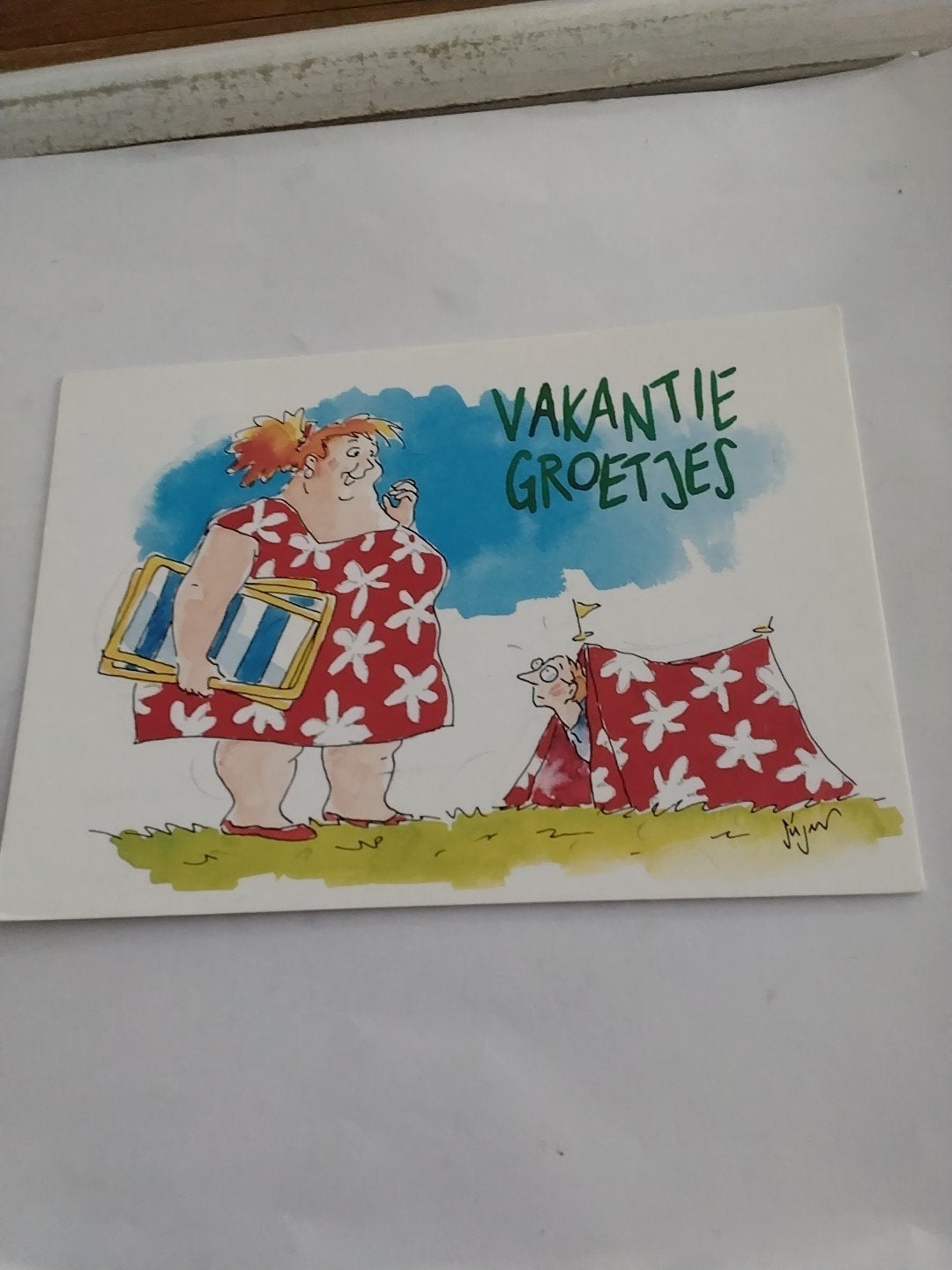 Vakantie Groetjes Ansichtkaart - SIEGER ZUIDEMA, Ophalen of Verzenden