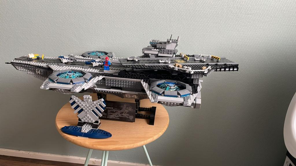 Lego helicarrier 76024, Ophalen, Gebruikt, Inclusief extra onderdelen, Marvel