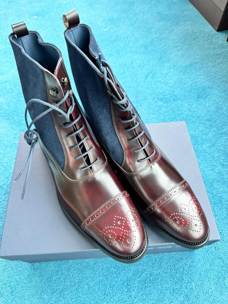 NIEUW Segarra Boots EU 44 Wijnrood/Blauw, Kleding | Heren, Schoenen, Overige kleuren, Verzenden, Boots, Nieuw