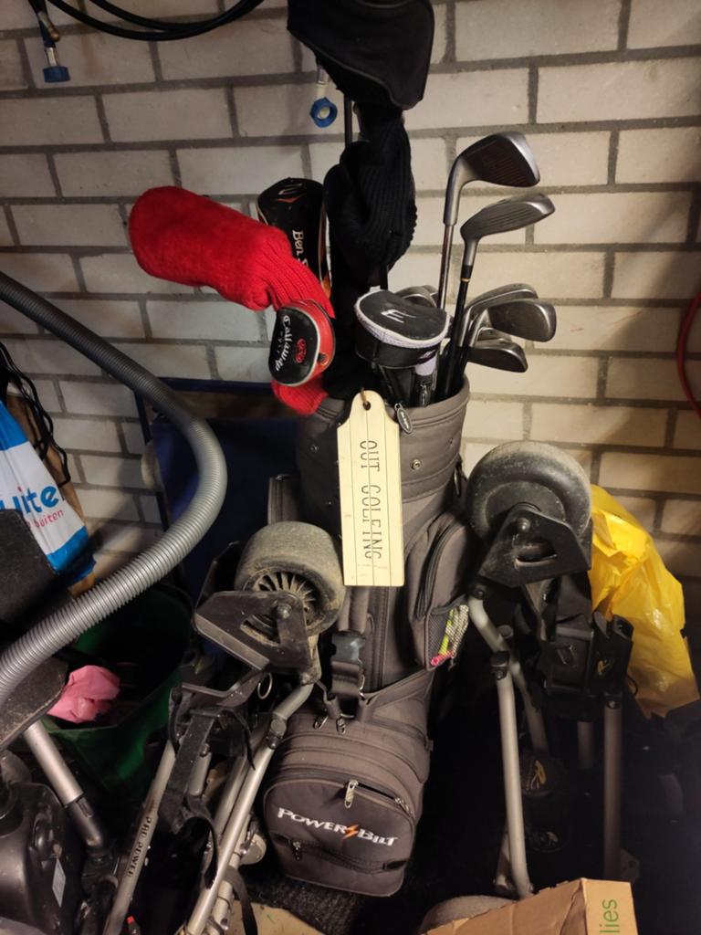 Golfset met karretjes, Sport en Fitness, Golf, Ophalen
