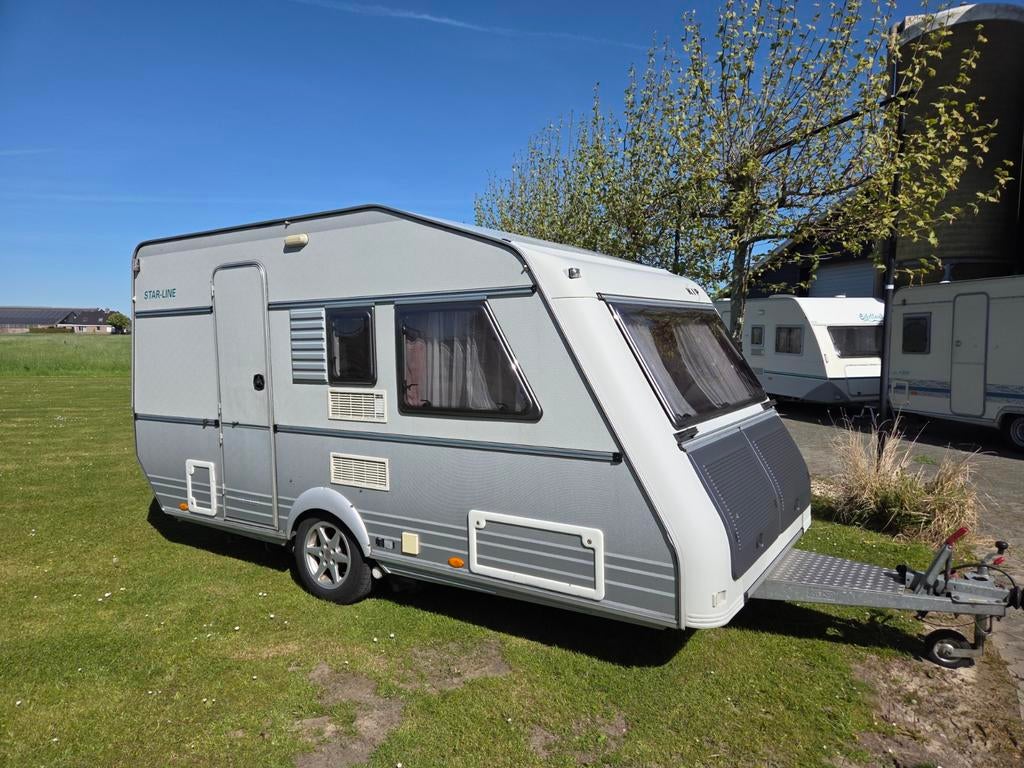 Kip 41 sunline ,2000,vast bed ,mover,,voortent, Caravans en Kamperen, 750 - 1000 kg, Particulier, 4 tot 5 meter, Tot en met 4