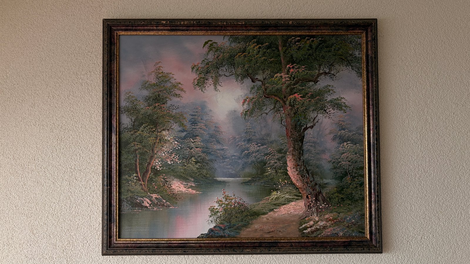 Schilderij Landschap - Irene Cafieri, Ophalen, Doek, Realistisch, Landschap