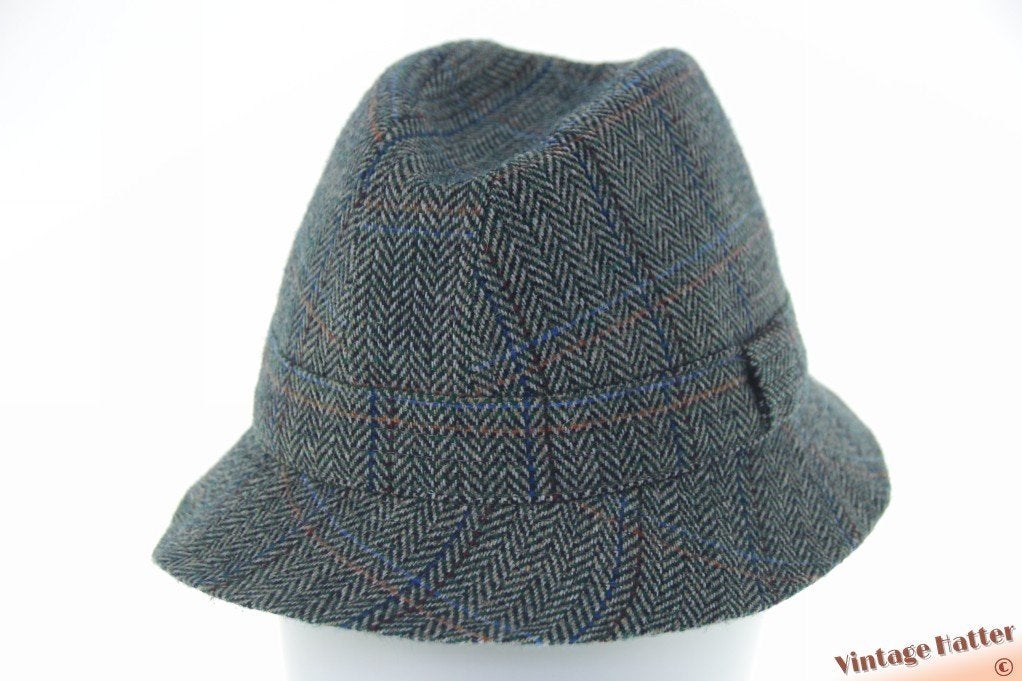 Vintage Trilby vissershoed Country Club Gelfer groenblauw 57, Country Club Gelfer, Hoed, Ophalen of Verzenden, 57 cm (M, 7⅛ inch) of minder
