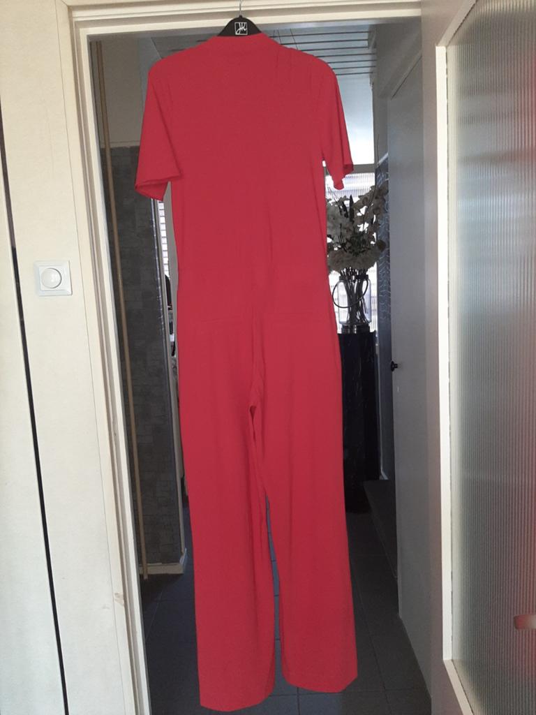 STUDIO ANNELOES travelstof jumpsuit, Kleding | Dames, Jumpsuits, Studio Anneloes, Verzenden, Zo goed als nieuw, Rood