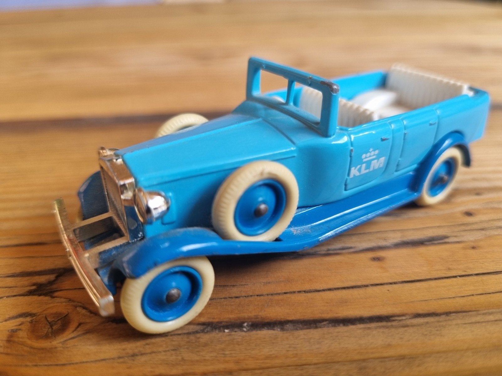 Vintage Lledo KLM Promotie Model Auto - Made in England, Ophalen of Verzenden, Gebruikt, Auto