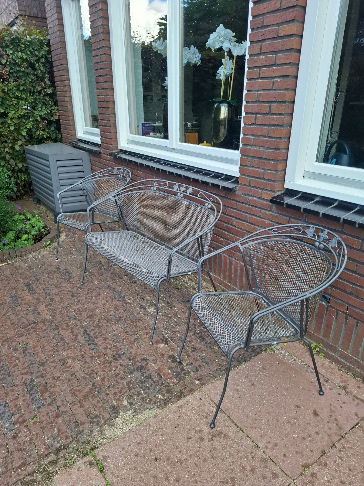 Royal Garden Elegance: 2-zits tuinbank en tuinstoelen, Tuin en Terras, Ophalen