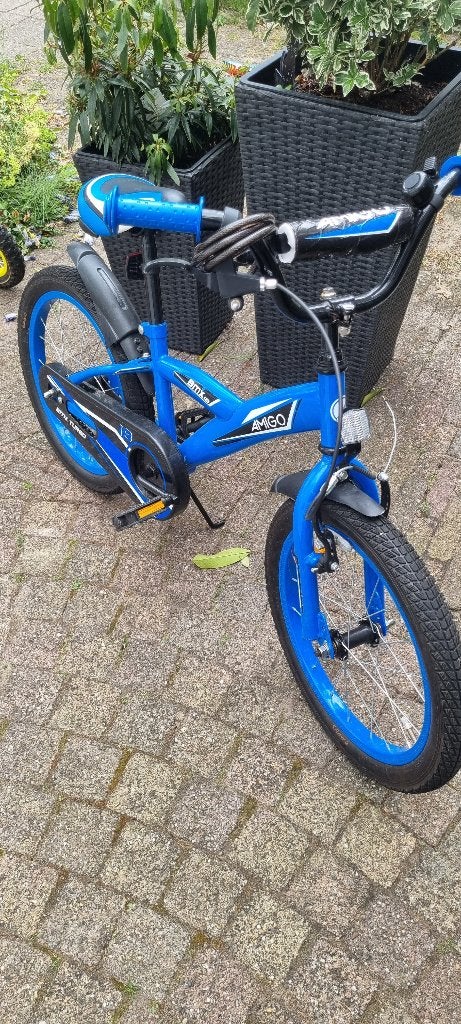 Amigo Fiets, Fietsen en Brommers, Fietsen | Jongens, Ophalen, Gebruikt, Terugtraprem, 18 inch