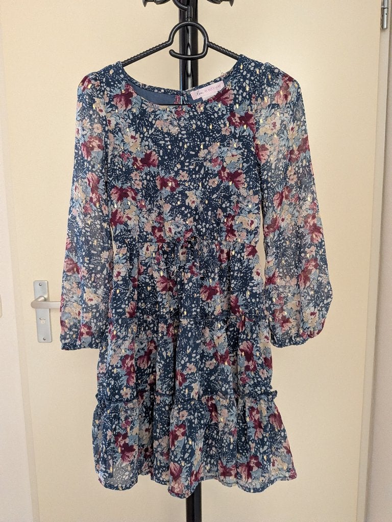 Jurk meisje, Kinderen en Baby's, Kinderkleding | Maat 128, Gebruikt, Meisje, Ophalen of Verzenden, Jurk of Rok