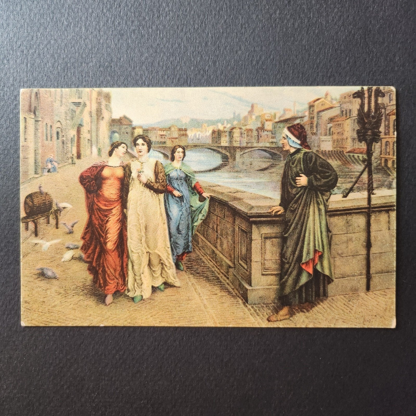 <1920 Ansichtkaart Dante en Beatrice - H. Holiday, Verzenden, Voor 1920, Ongelopen, Cultuur en Media
