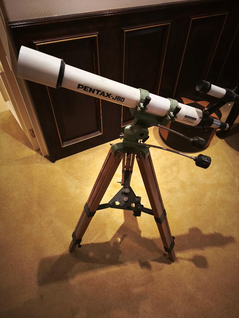 Pentax-J60 klassieke Japanse refractor-telescoop, Ophalen, Gebruikt, Lenzentelescoop (refractor), Met statief