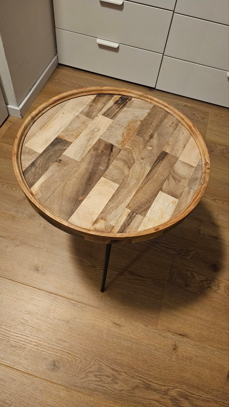 Ronde bijzettafel, Minder dan 55 cm, Gebruikt, Rond, Industrieel