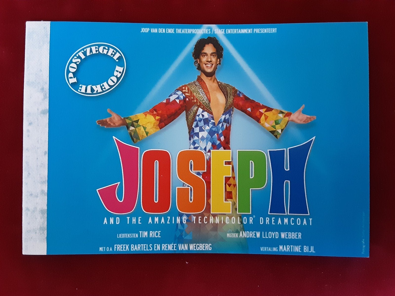 Postzegelboekje Musical Joseph, Ophalen of Verzenden
