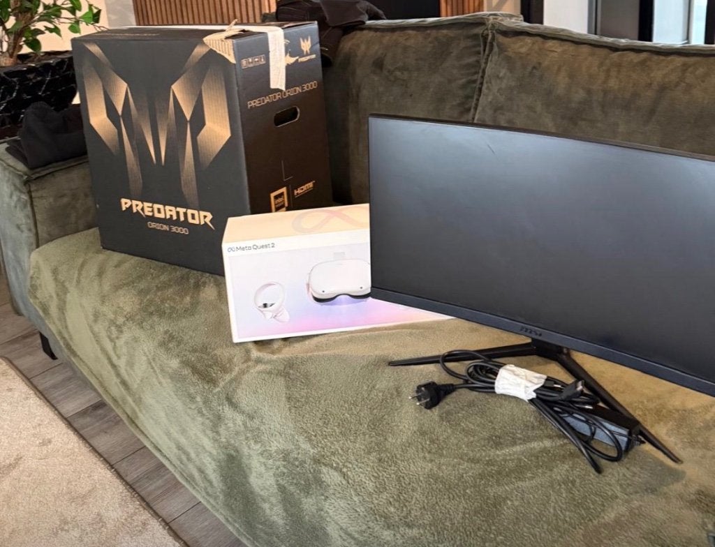 GamingPc + gamingmonitor + vrbril, Ophalen, Met monitor, Virtual Reality, Zo goed als nieuw