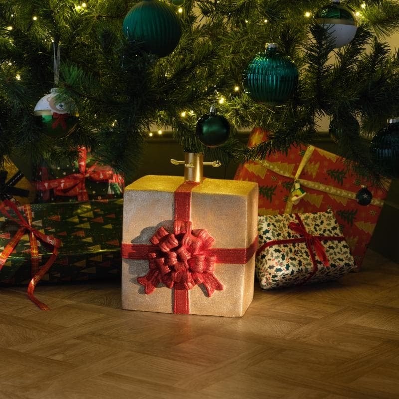 Kerstboomstandaard cadeau met strik, Diversen, Ophalen of Verzenden, Nieuw