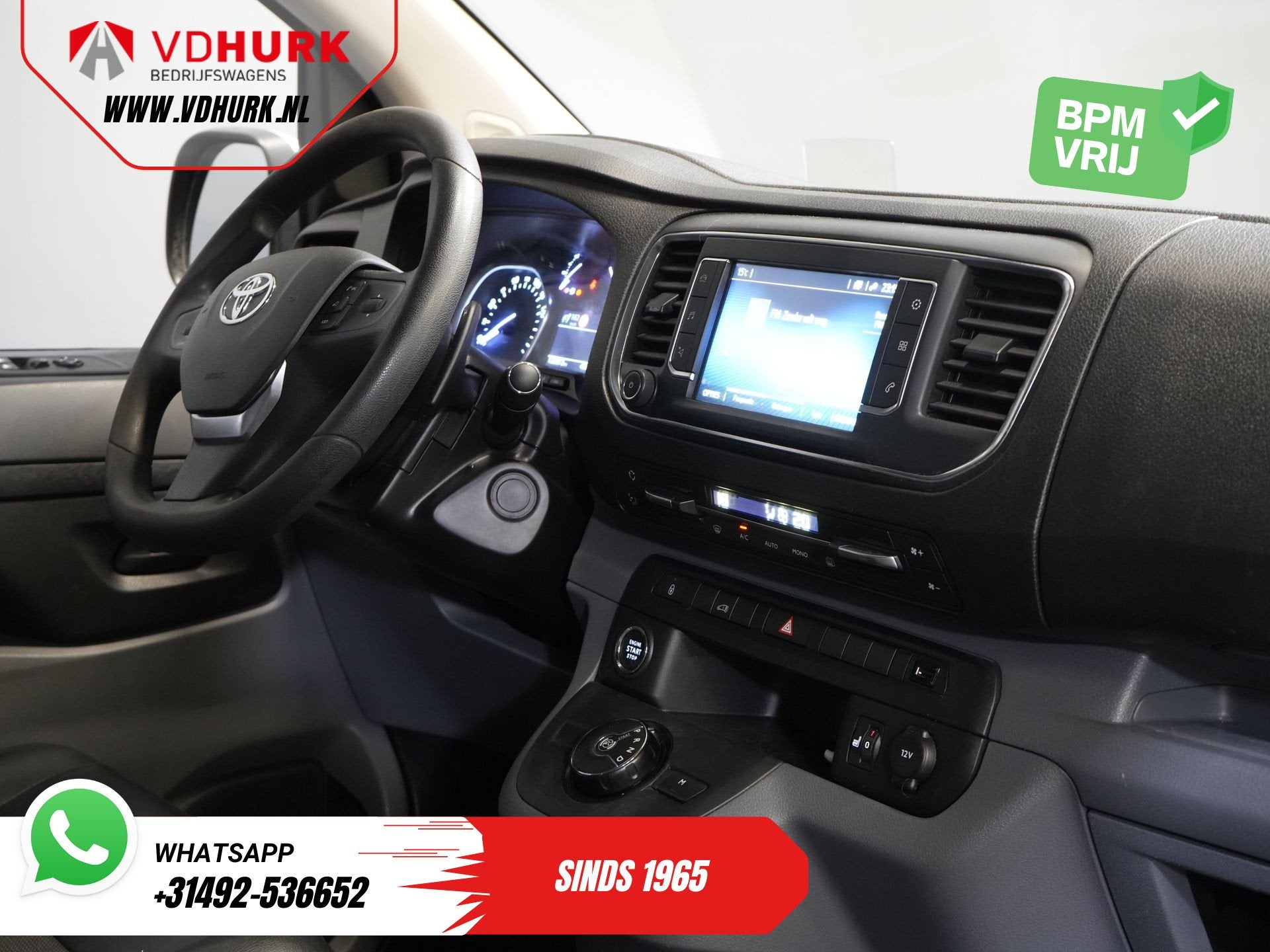 Toyota ProAce Worker 2.0 Aut. L3 Adapt.Cruise/ Headup/ Stand, Auto's, 4 cilinders, Leder en Stof, Origineel Nederlands, Bedrijf