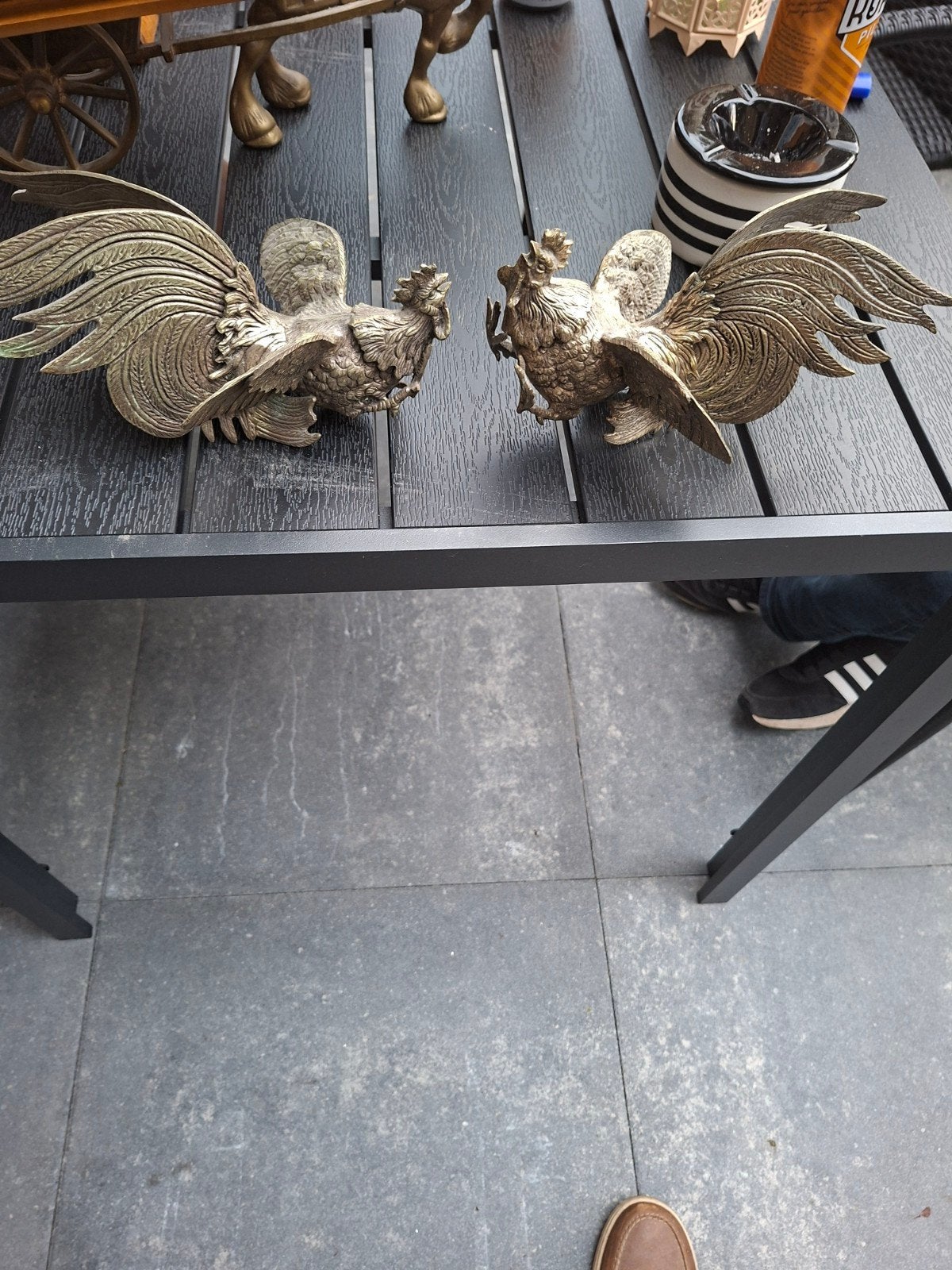 Decoratieve Messing Hanen - Set van Twee, Ophalen