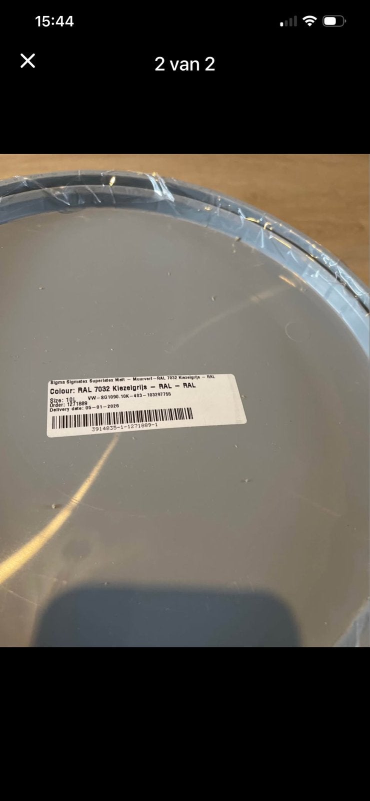 Sigma Sigmatex Superlatex Matt RAL 7032 Kiezelgrijs, Doe-het-zelf en Verbouw, Verf, Beits en Lak, Nieuw, Verf, 5 tot 10 liter