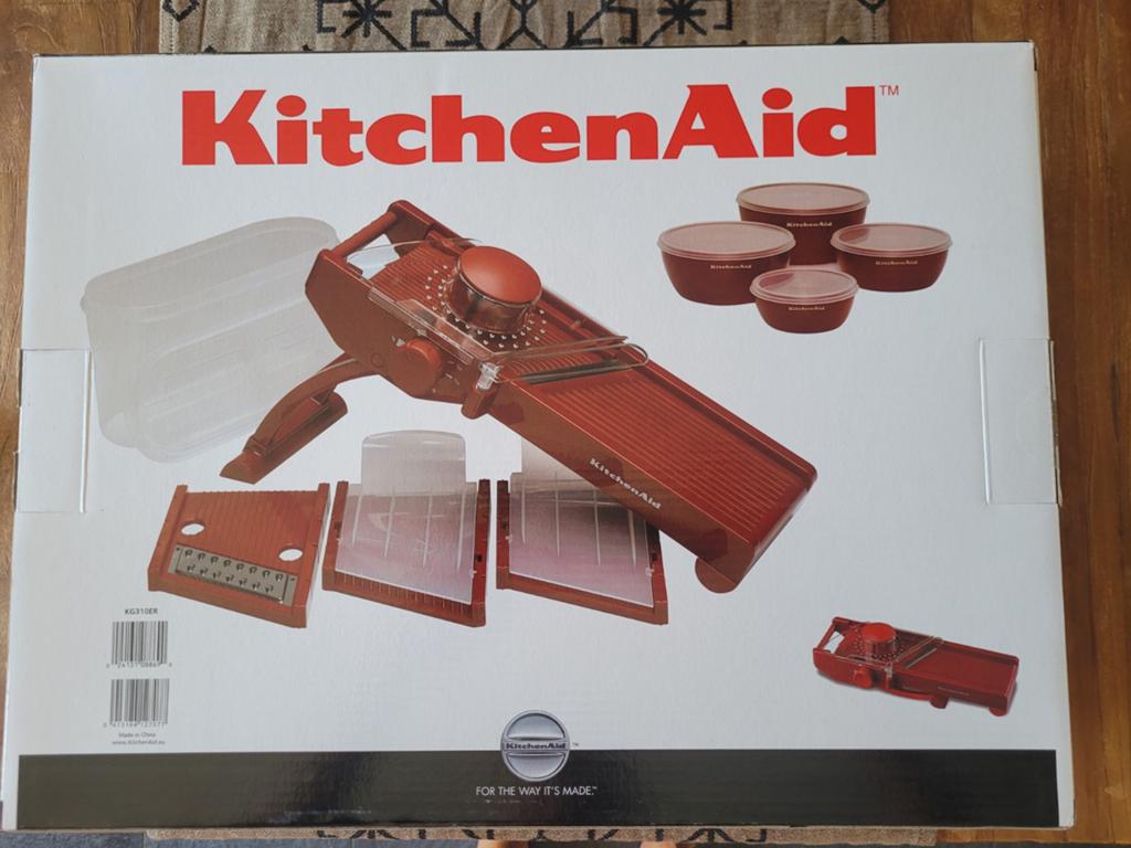 Kitchenaid nieuw mandoline deluxe set rood, Ophalen of Verzenden, Nieuw